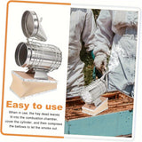 Bee Smokers For Beekeeping With Heat Shield Stainless Steel Bee Hive Smoker Keep Your Bees Calm And Safe (M)
