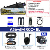 3K+2.5K DVR Mirror for 10"Dash Cam Recorder Optional Rear Camera Night Vision Hisllicon Chip GPS WIFI 24H Parking Monitor