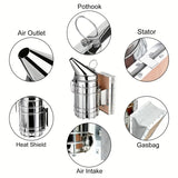 12PCS Beekeeping Supplies, Bee Keeping Starter Kit, Beekeeping Gloves, Bee Hive Equipment, Beekeeping Tools and Supplies Bee Keeping Supplies-All for Beekeepers