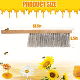 Beekeeping Brush for Beekeepers Natural Horsehair Bee Brush with Wooden Handle, Bee Hive Supplies Beekeeping Equipment for Bee Keepers