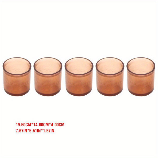 500pcs Durable Plastic Queen Rearing Cell Cups for Beekeeping, Brown Honey Bee Hive Frames Accessories