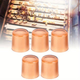 500pcs Durable Plastic Queen Rearing Cell Cups for Beekeeping, Brown Honey Bee Hive Frames Accessories