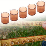 500pcs Durable Plastic Queen Rearing Cell Cups for Beekeeping, Brown Honey Bee Hive Frames Accessories