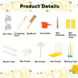 30PCS Ultimate Beekeeping Starter Kit - Stainless Steel Beekeeping Suit, Jacket, Hive Equipment, and Tools for Beginners and Professionals - Complete Bee Keeping Supplies for Safe and Efficient Bee Farming
