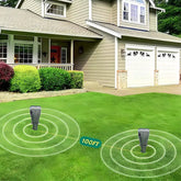 For Lawns Gopher Screw Repeller Solar Powered Outdoor Groundhog Deterrent Vibration Stakes