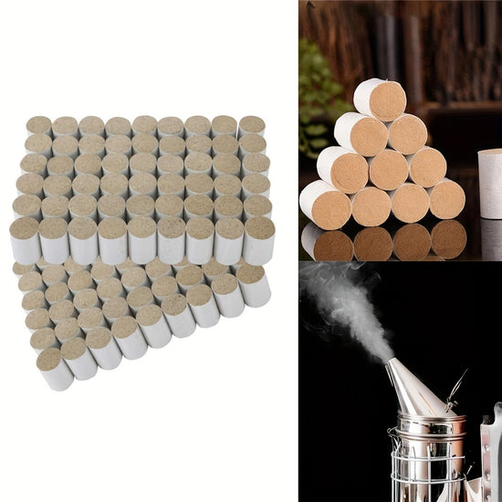 108 Packs Bee Smoker Pellets - Natural Bee Hive Smoker Fuel, Simple And Convenient, Soft Smoke, Pleasant Smell, Easy To Light, Beekeeping Supplies, Suitable For Beekeeping