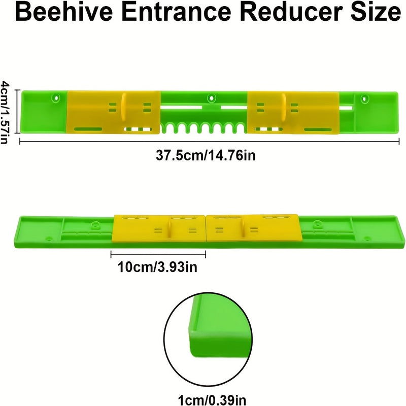 10 Pack BeeHiveGuard Plastic Mouse Guards - Beehive Entrance Reducer for 8 Frame Hives - Beekeeping Hive Entrance Protector