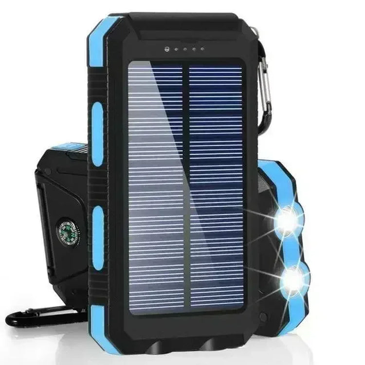 200000Mah Solar Power Bank Waterproof Large Capacity Powerbank Fast Charging External Battery with SOS for Iphone Samsung Xiaomi