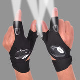 Fingerless Glove LED Flashlight Waterproof Torch Fishing Camping Hiking Survival Safety Multi Light Night Tool Outdoor Tool