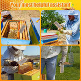 Beekeeping Brush for Beekeepers Natural Horsehair Bee Brush with Wooden Handle, Bee Hive Supplies Beekeeping Equipment for Bee Keepers