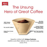 (6 Pack)  #4 Natural Brown Cone Coffee Filters, 100 Ct