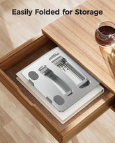 Laptop Stand for Desk, Adjustable & Foldable Laptop Riser for 10-15.6 Inch Laptops, Computer Stand for Macbook/Notebook, Portable Ergonomic Holder up to 17.6Lbs - Silver