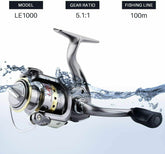 Telescopic Fishing Rod Sea Saltwater Spinning Pole Reel Combo 100M Line Full Kit