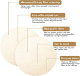 1000 Pieces Replacement Paper Filters Compatible with Aeropress Coffee Makers round 2.5 Inch Paper Filters Disposable for Espresso Coffee Makers (Unbleached)