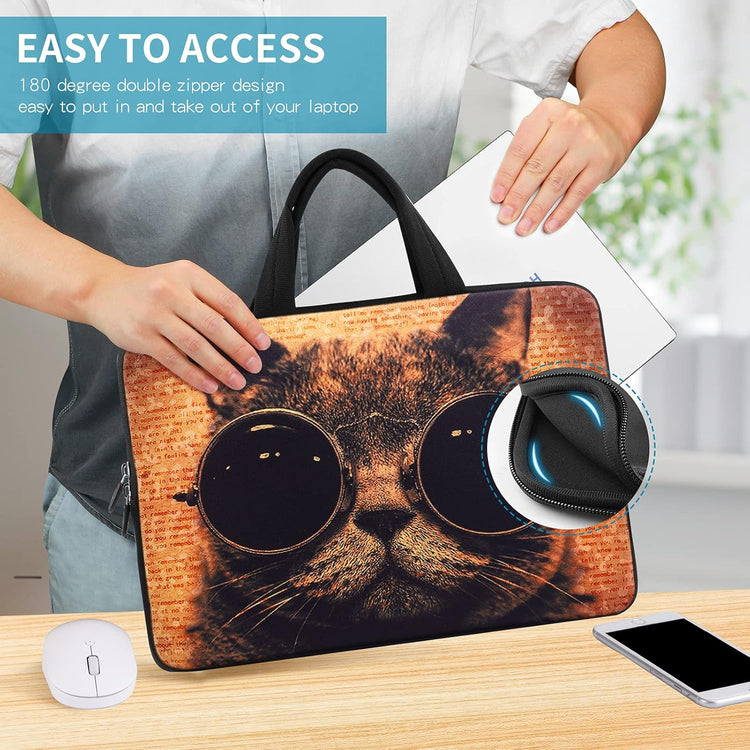 11 11.6 12 12.1 12.5 Inch Laptop Carrying Bag Chromebook Case Notebook Ultrabook Bag Tablet Travel Cover Neoprene Sleeve for Apple Macbook Air Samsung Google Acer HP DELL Lenovo Asus Cat