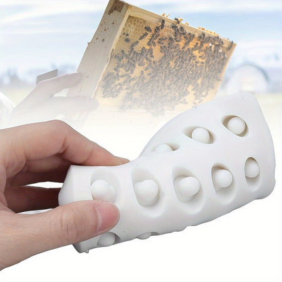1pc Silicone Queen Cup Mold, 20 Holes, Non-Electric Beekeeping Queen Bee Rearing Tool, Durable Beekeeping Supplies