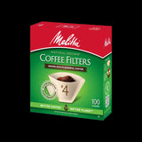 (6 Pack)  #4 Natural Brown Cone Coffee Filters, 100 Ct