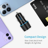 Fast USB C Car Charger,  20W PD Rapid Charging Adapter Compatible for Apple Iphone 14 Pro Max/14 Pro/14 Plus/14/13/12/Mini/11/Xs/Xr/X/8 Plus/Se 3-3.3Ft Mfi Certified Type C to Lightning Cable