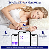 Smart Ring Health Tracker, Sleep Tracker Ring with Heart Rate, Waterproof Fitness Ring for Activity Monitoring/Steps/Distance/Calories,Air Gestures,Up to 7-Day Battery,For Ios Android (Light Gold,