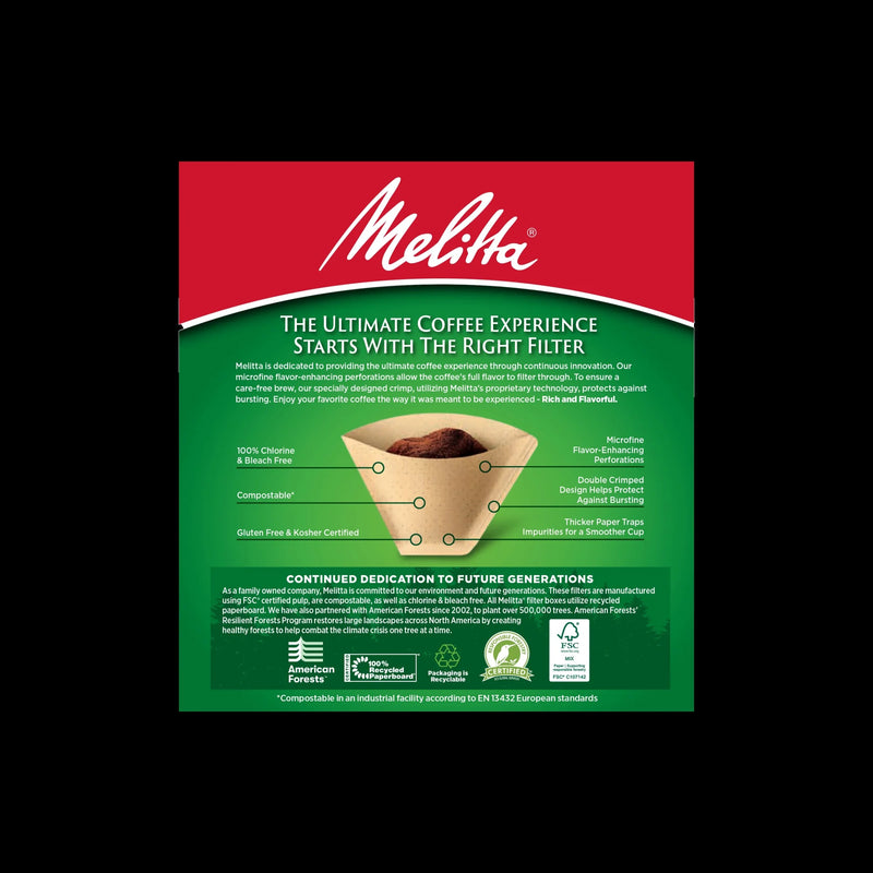 (6 Pack)  #4 Natural Brown Cone Coffee Filters, 100 Ct