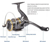 Telescopic Fishing Rod Sea Saltwater Spinning Pole Reel Combo 100M Line Full Kit