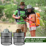 2pcs Beekeeping Hat with Mosquito Net, Bug Proof Head Net for Outdoor Activities, Beekeeping, Hiking, Gardening, Fishing, Breathable Mesh Bucket Hat, Unisex Sun Protection Hat for Men Women