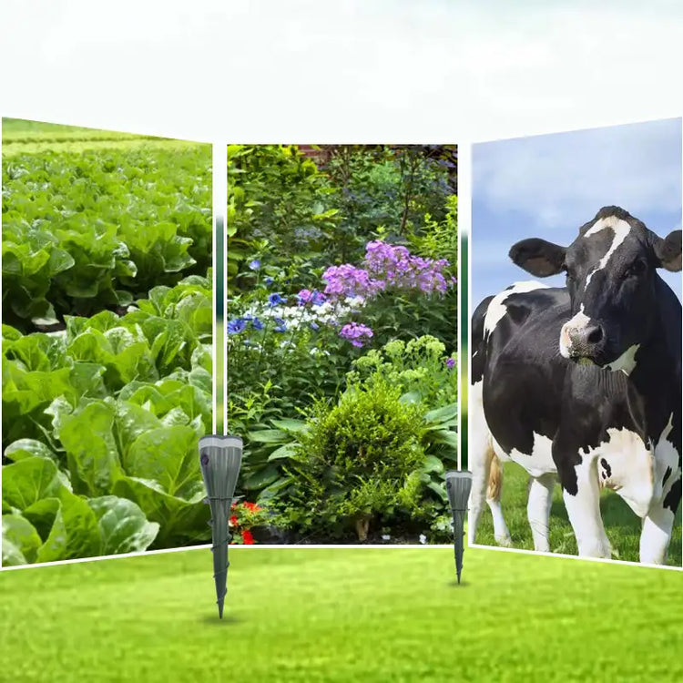 For Lawns Gopher Screw Repeller Solar Powered Outdoor Groundhog Deterrent Vibration Stakes