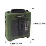 20000Mah Portable Outdoor Waist Fan Hanging Neck Strong Wind LED Lighting Outdoor Emergency Power Supply Suitable Outdoor Work