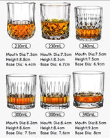Fashion Whiskey Glasses, Scotch Whisky, Bourbon, Cocktails, RUM, Durable Whiskey Glasses