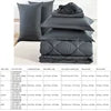 Premium 7-Piece King Bedding Set Durable Polyester Includes Mattress Topper Pillowcases Flat Sheet for Relaxation Simple