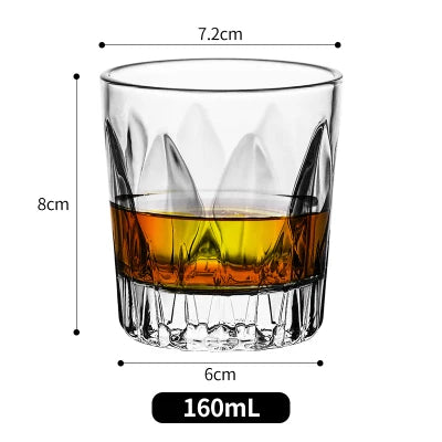 Fashion Whiskey Glasses, Scotch Whisky, Bourbon, Cocktails, RUM, Durable Whiskey Glasses