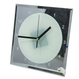 20pcs Sublimation Blank Mirror Edge Glass Photo Frame with Clock