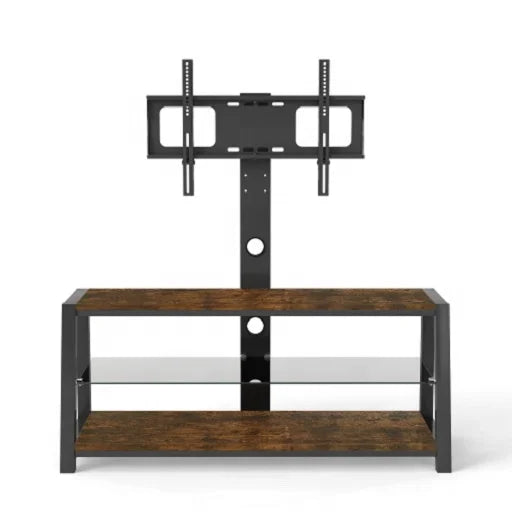 Tv Stands Three Layer Mdf and Tempered Glass Tv Mount for 32-65 Inch Tv for Living Room Furniture
