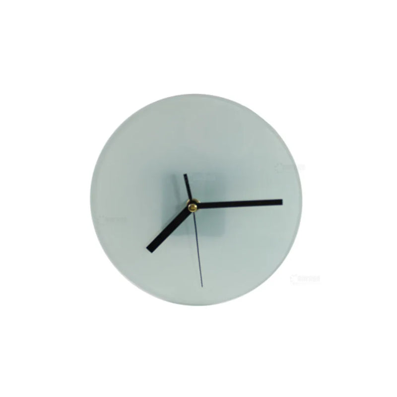 20pcs Sublimation Blank Mirror Edge Glass Photo Frame with Clock