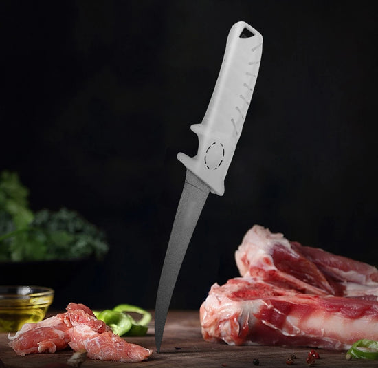 2PCS (9 Inch&7 Inch) Premium Stainless Steel Fillet Fishing Boning Knife Knife for Meat Cutting Trimming, Knife Sheath Included