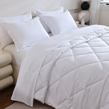 Premium 7-Piece King Bedding Set Durable Polyester Includes Mattress Topper Pillowcases Flat Sheet for Relaxation Simple