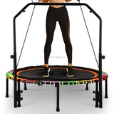 Zoshine 48-Inch Large Size Indoor Trampoline for Exercise Fitness Weight Loss Body Shaping Foldable Trampoline with Tension Rope