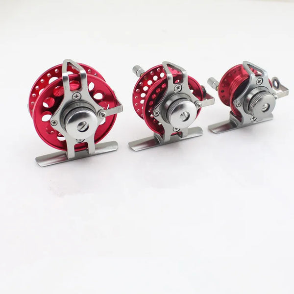 Fly Ice Fishing Reels Fish Line Wheel All Metal with Drag 40-60 Left Right Hand Reels Line Runner