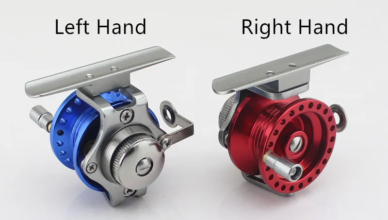Fly Ice Fishing Reels Fish Line Wheel All Metal with Drag 40-60 Left Right Hand Reels Line Runner