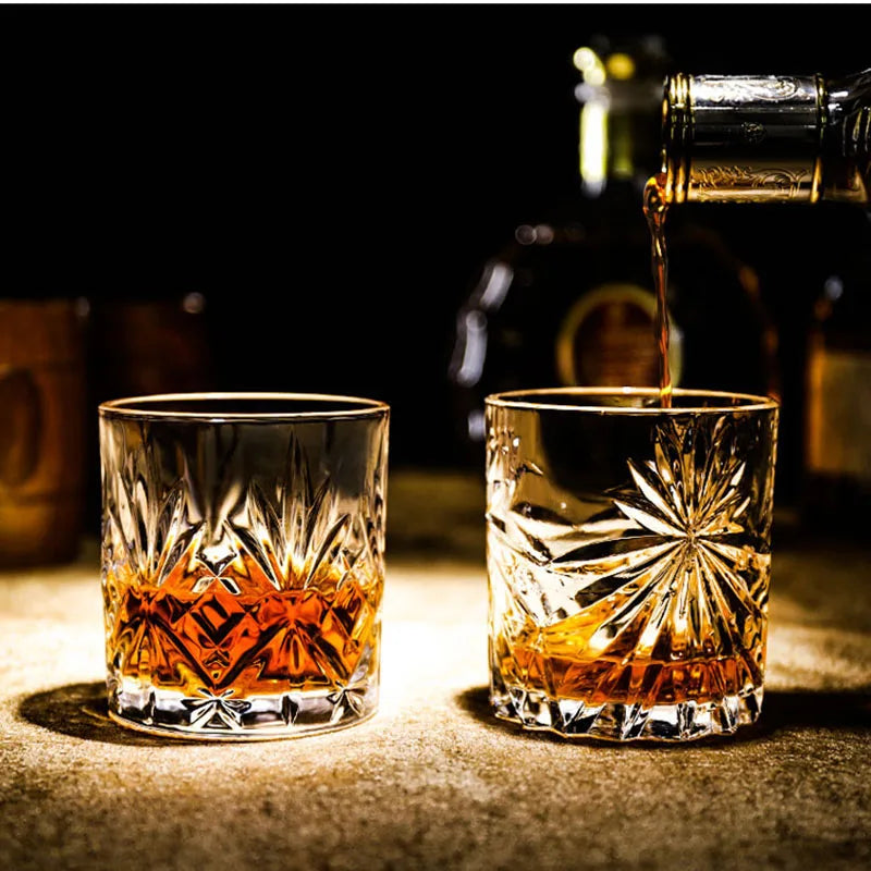 Fashion Whiskey Glasses, Scotch Whisky, Bourbon, Cocktails, RUM, Durable Whiskey Glasses