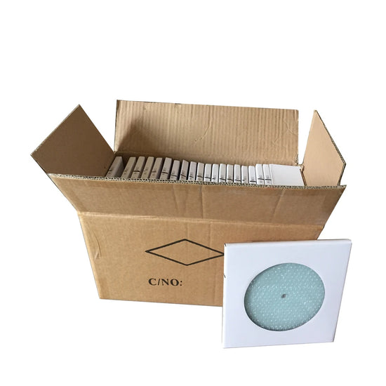 20pcs Sublimation Blank Mirror Edge Glass Photo Frame with Clock