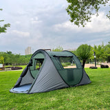 A camping tent, family travel tent that can accommodate 3-4 people, portable outdoor rainproof tent, perfect for camping hiking