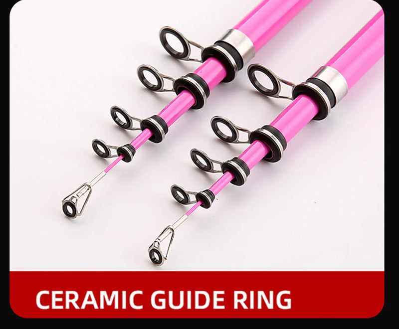 Trout Pesca Fishing Rod and Reel Combo 1.5m1.8m 2.1m 2.4m Carbon Fibe Lure Rods and 5.2:1 Spinning Wheel 7.2:1 Baitcasting Reels