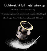 Spinning Reels Saltwater Freshwater Casting Fishing Reel Tackle Ultralight Metal Frame Smooth and Tough High Speed Fishing Reels