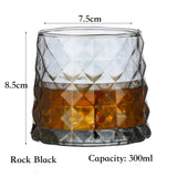 1PCS Whiskey Glass, Old Fashioned Rocks Glasses Tumblers, Glassware for Cocktail Scotch, Bourbon, Gin, Voldka, Brandy