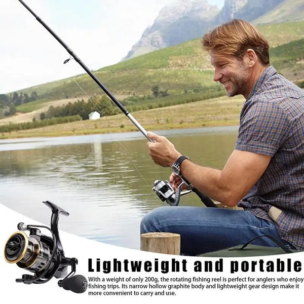 Fishing Reels Baitcasting Powerful Surf Fishing Reel Fishing Spin Reel Fishing Tackle Bait Feeder Spin Reels with 19.8 Lbs Max