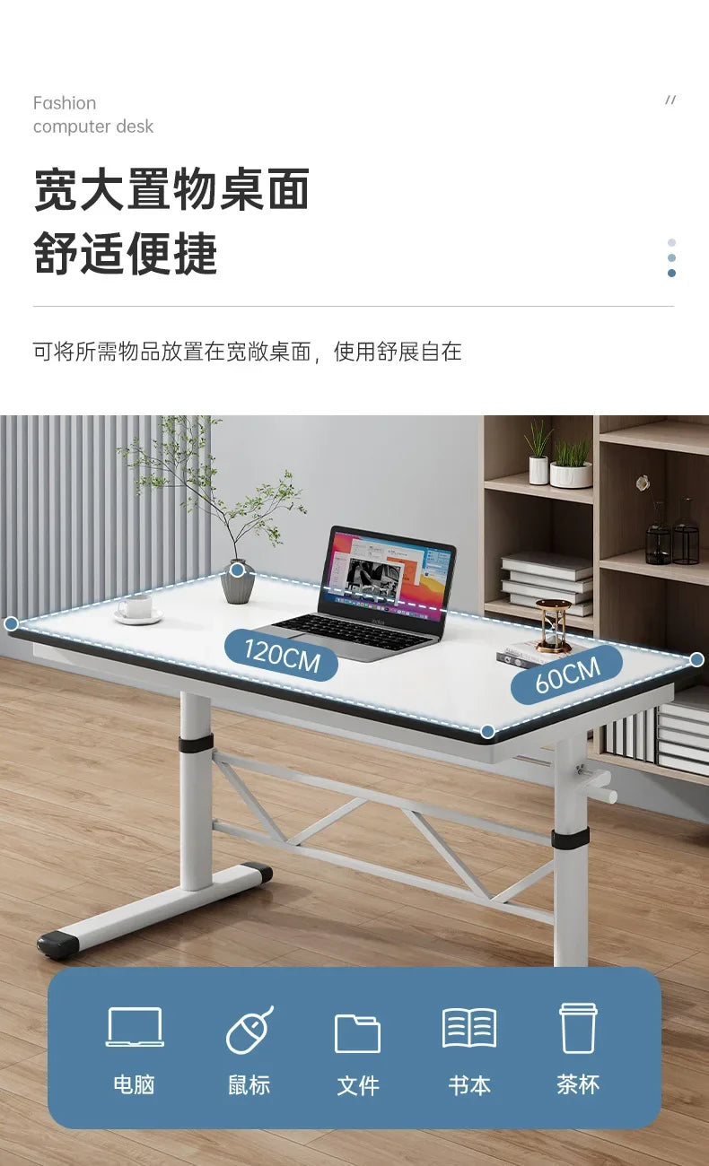 Computer Desk Electric Standing Desk with Drawers, Stand up Desk with Monitor Stand, Laptop Stand with Memory Preset Controller
