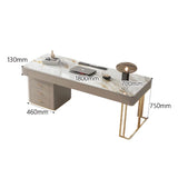 Rock Slab Desk Small Apartment Scandinavian Study Luxury Office Desk Computer Desk Modern Writing Desk Desk Home