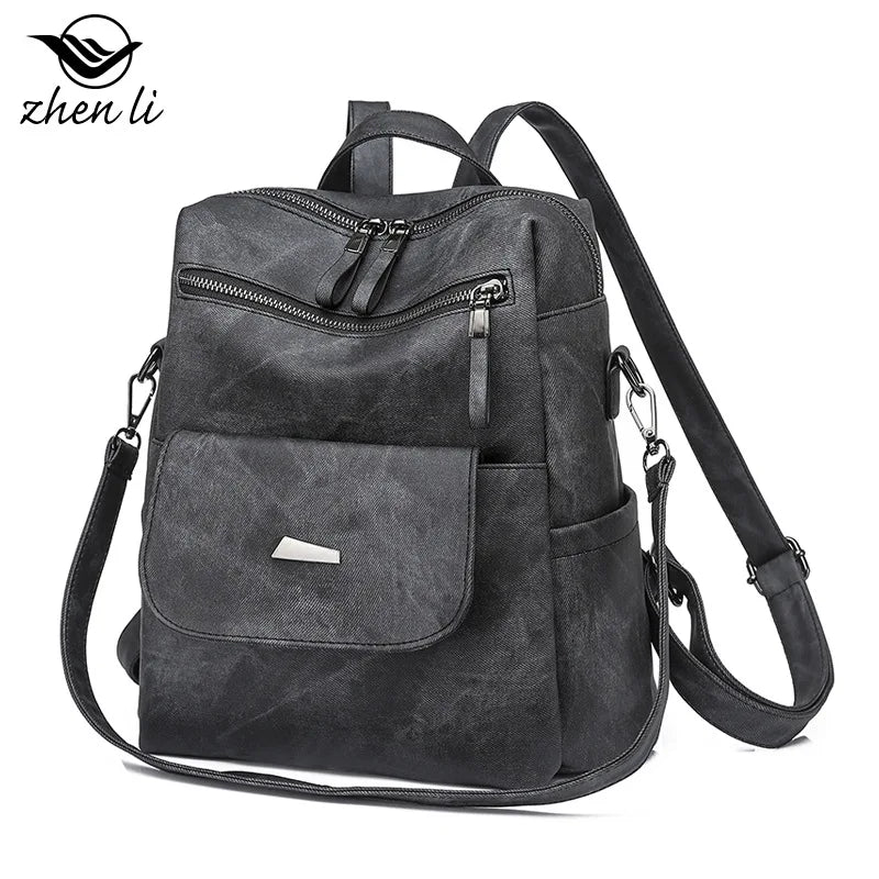 High Quality Women Leather Backpacks Female Shoulder Bag Sac à dos Travel Ladies Bagpack Mochilas School Bags For Girls bolsa 가방