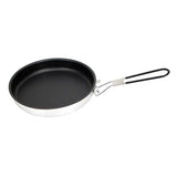 Non Stick Frying Pans Portable Alloy Non Stick Skillet With Foldable Handle 24cm Camping Coated Pan Camp Cookware For Hiking